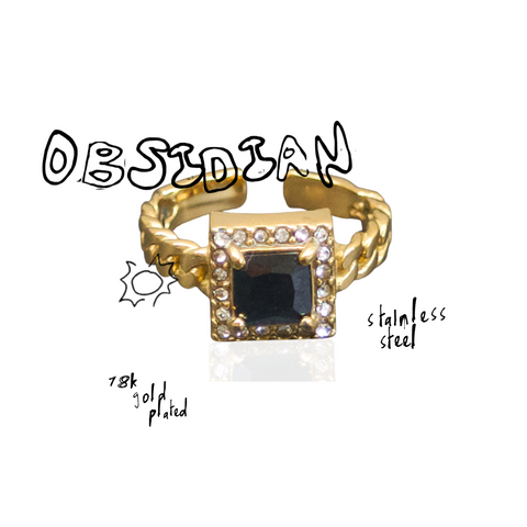 "Obsidian" Ring
